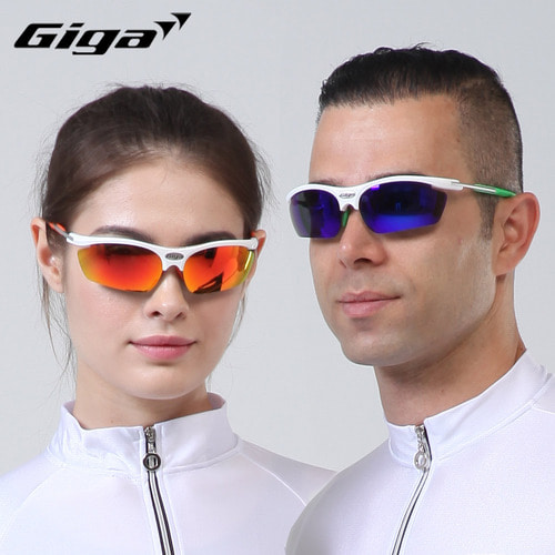 GIGA 고급스포츠선글라스 자전거고글 플립형/G306 화이트그린