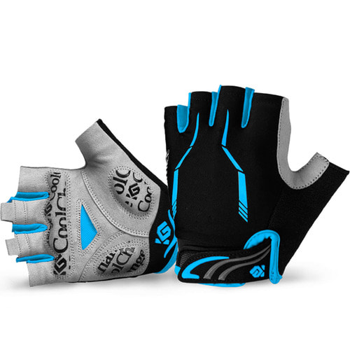 CoolChange Gloves 라이딩 전용 자전거 반장갑/BLUE