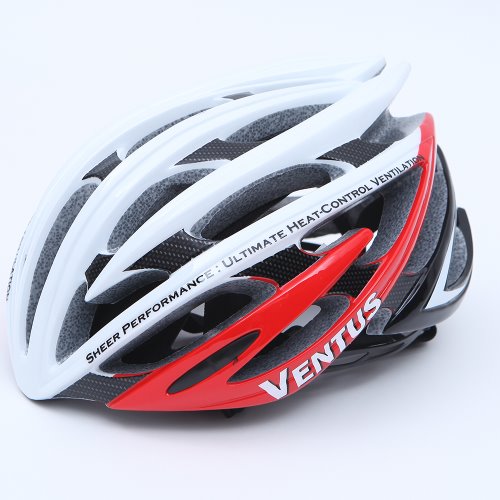 Ventus 자전거헬멧(화이트-레드)