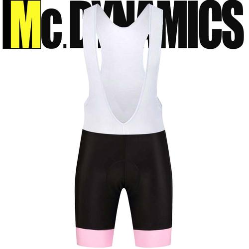 Mc.DYNAMICS 고탄력여성빕숏 핑크밴드 자전거전문의류